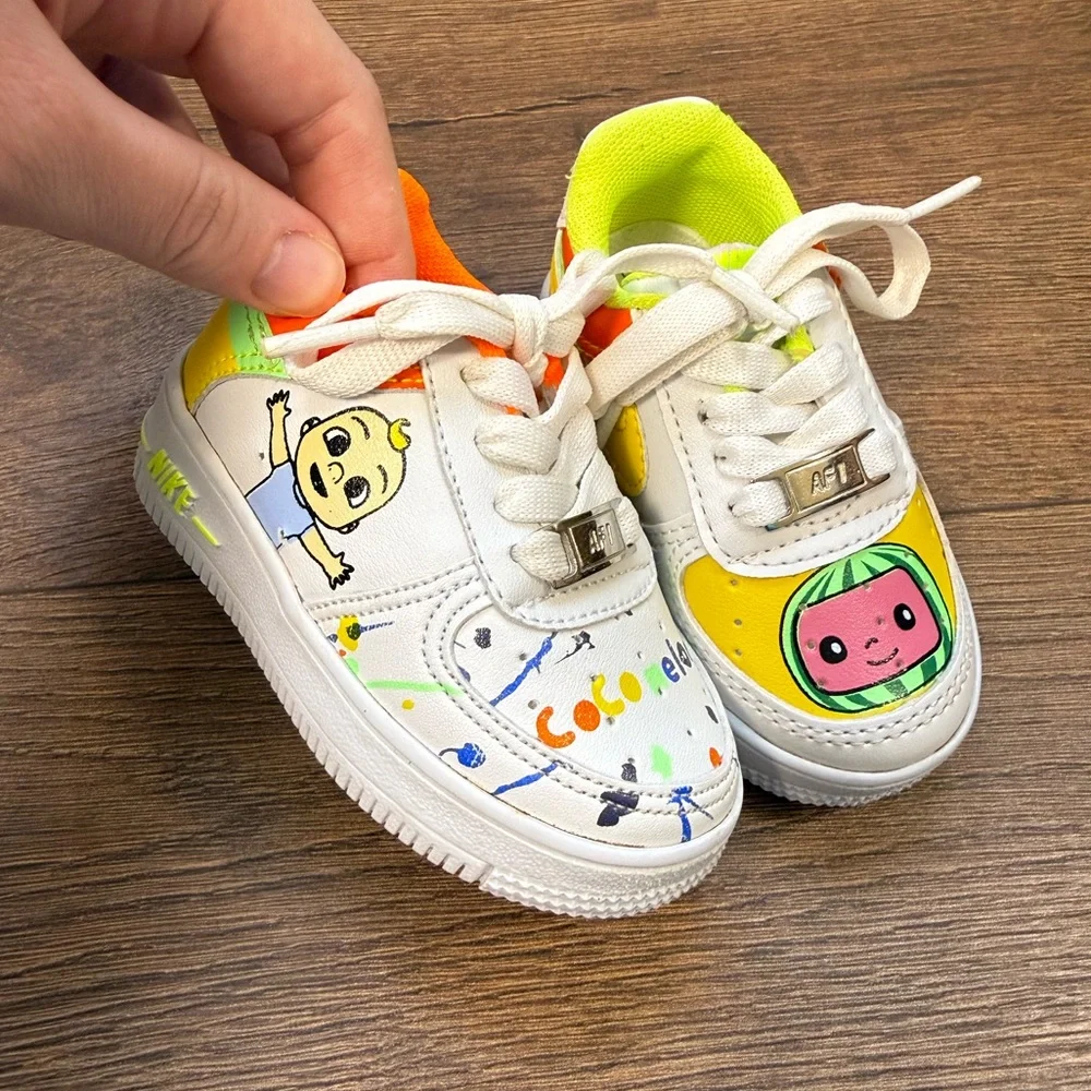 Nike x‎ Cocomelon custom Kids toddler Sneakers